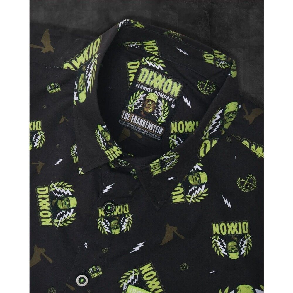 Dixxon Flannel "The Frankenstein" Horror Series Bamboo SS Party Shirt